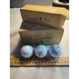 Callaway BIG BERTHA Pack of 12‎ GOLF BALLS PGA Championship Tour Charles Schwab